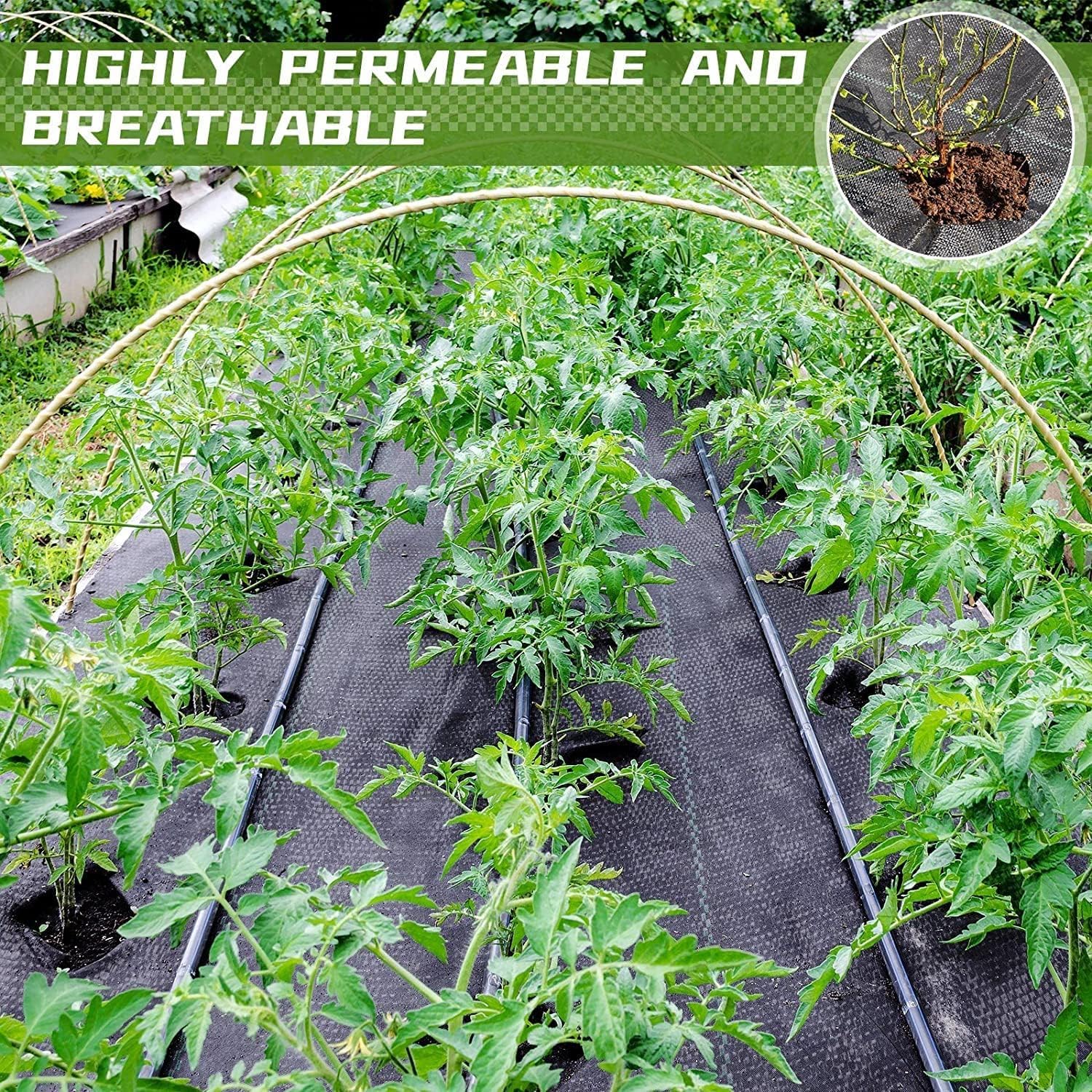 Amazon | 防草シート 2m×5m 厚手 高密度 高透水 高耐久 除草シート